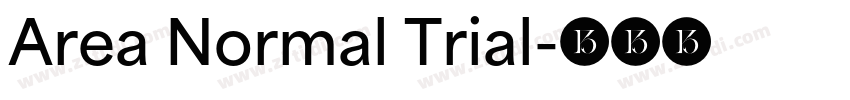 Area Normal Trial字体转换